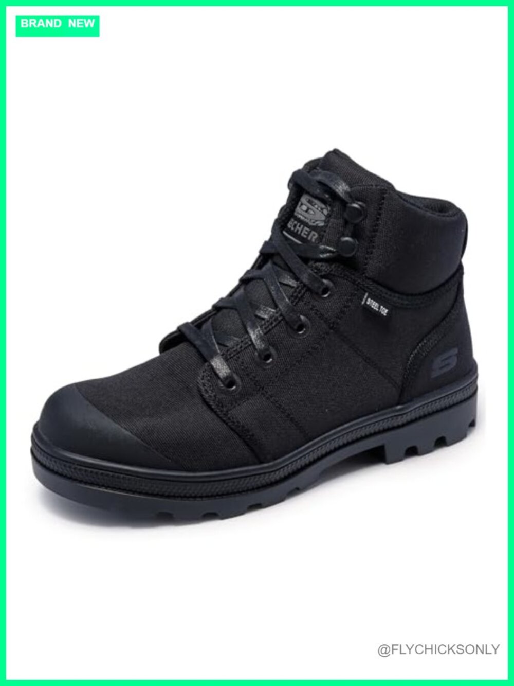 Skechers Steel Toe Work Safety Boots Slip Resistant Memory Foam